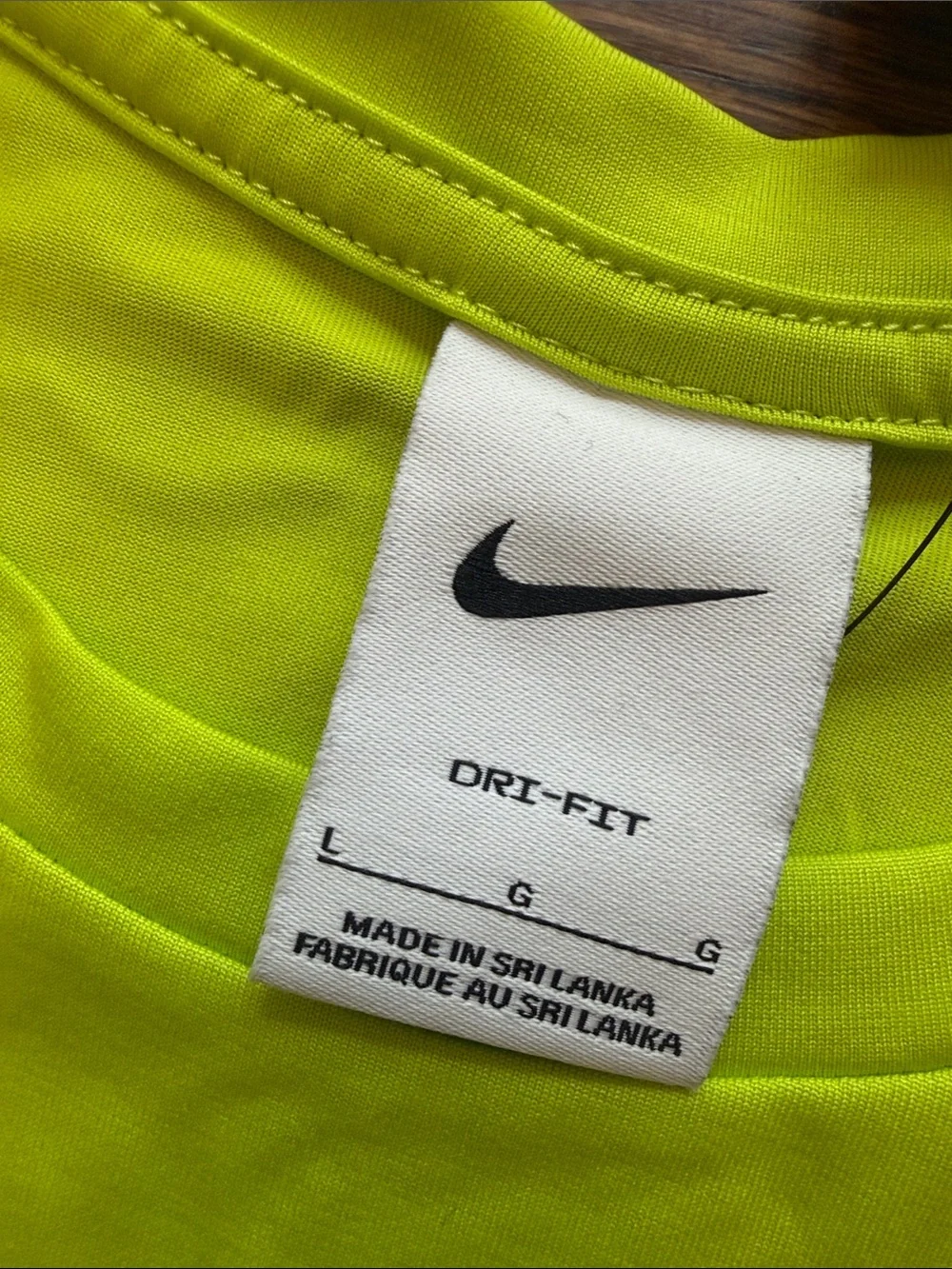 NEW Nike Dri-Fit Sleeveless Tee in Neon Yellow with Black Swoosh